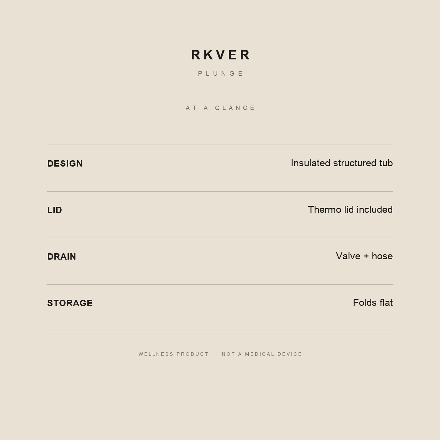 RKVER Plunge specifications