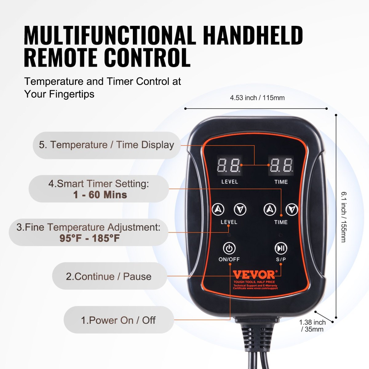 RKVER Infrared Sauna Blanket controller