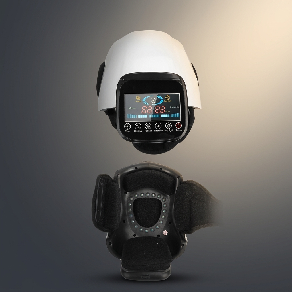 RKVER Flex heated knee recovery massager with control screen