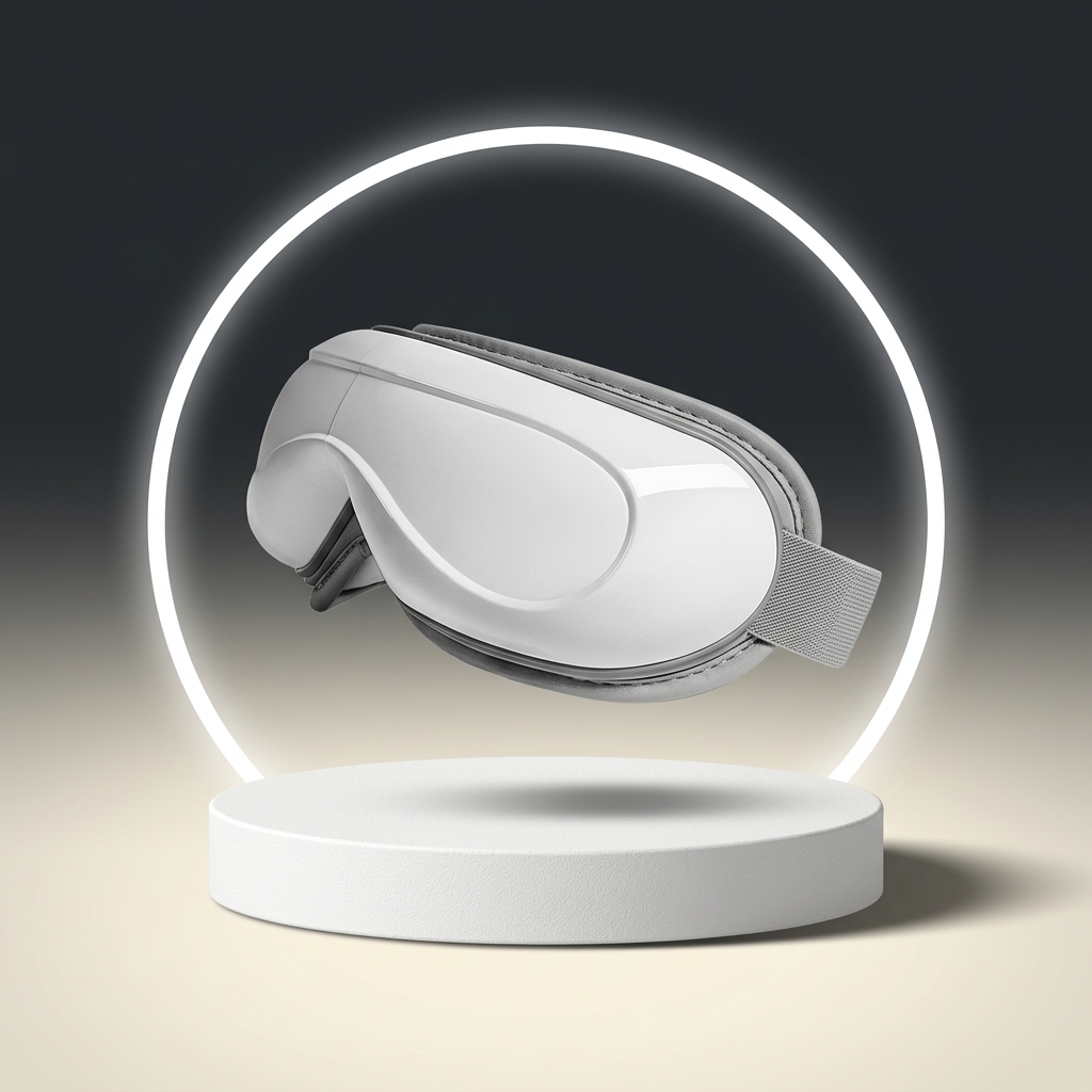 RKVER Halo white eye massager on stand